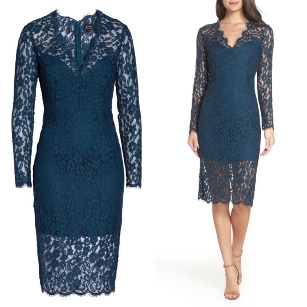 BARDOT midnight lace dress size 6